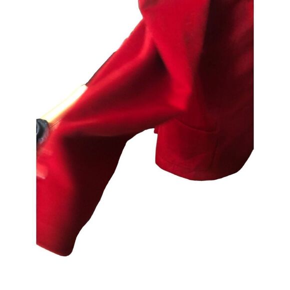 Ellen Tracy Linda Allard red wool cashmere blend fully lined red blazer size 12 - Picture 5 of 8